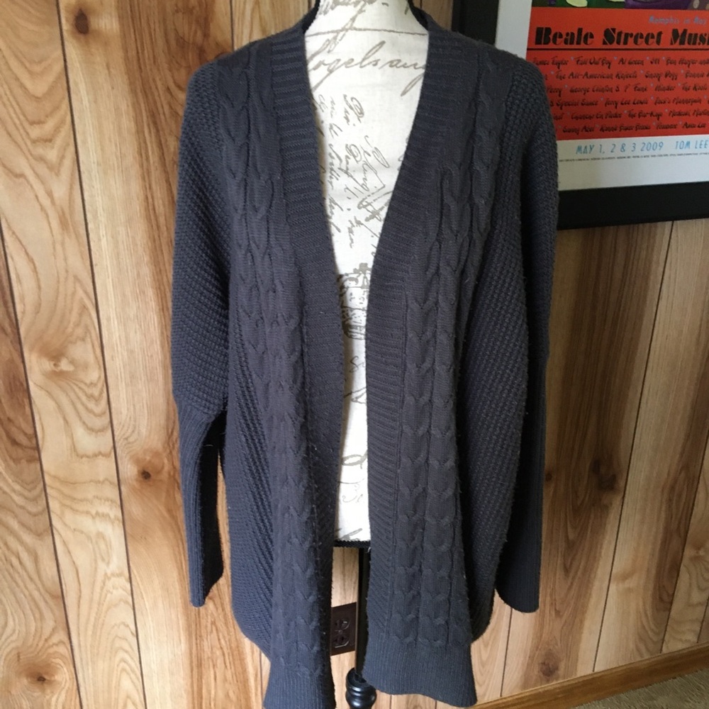 Oversized dolman sleeve cardigan